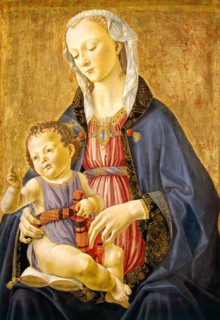 Domenico Ghirlandaio, Madonna and Child, Italian, 1449-1494, c. 1470-1475, tempera on panel