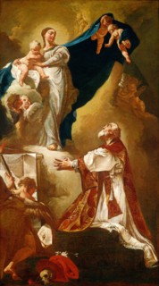Giovanni Battista Piazzetta, Madonna and Child Appearing to Saint Philip Neri, 1683-1754, probably