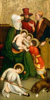 Bernhard Strigel, Saint Mary Cleophas and Her Family, German, 1460-1461-1528, c. 1520-1528, oil on