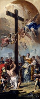 Sebastiano Ricci, The Exaltation of the True Cross, Italian, 1659-1734, 1733, oil on canvas