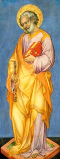 Michele Giambono, Saint Peter, Italian, active 1420-1462, c. 1445-1450, tempera (?) on panel