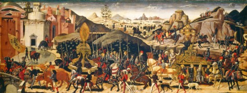 Biagio d'Antonio and Workshop, The Triumph of Camillus, Italian, c. 1446-1516, c. 1470-1475,