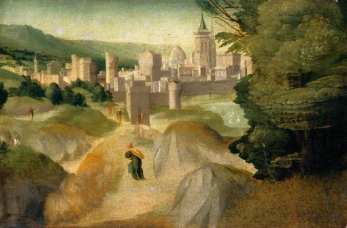 Giovanni Larciani (Master of the Kress Landscapes) (Italian, 1484-1527), Scenes from a Legend,