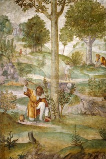 Bernardino Luini, Cephalus Hiding the Jewels, Italian, c. 1480-1532, c. 1520-1522, fresco