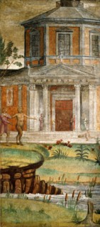 Bernardino Luini, Cephalus and Pan at the Temple of Diana, Italian, c. 1480-1532, c. 1520-1522,
