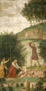 Bernardino Luini, Cephalus Punished at the Hunt, Italian, c. 1480-1532, c. 1520-1522, fresco