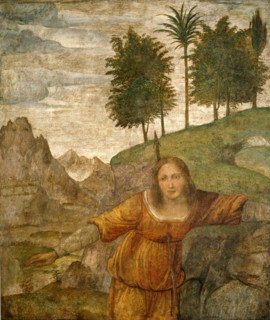 Bernardino Luini, Procris Pierced by Cephalus' Javelin, Italian, c. 1480-1532, c. 1520-1522, fresco
