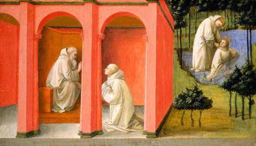 Fra Filippo Lippi, Saint Benedict Orders Saint Maurus to the Rescue of Saint Placidus, Italian, c.