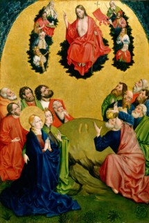 Johann Koerbecke, The Ascension, German, c. 1420-1491, 1456-1457, tempera on panel