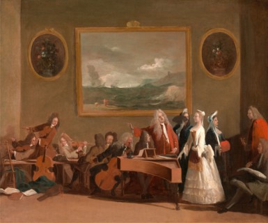 Rehearsal of an opera, Marco Ricci, 1676-1729, Italian