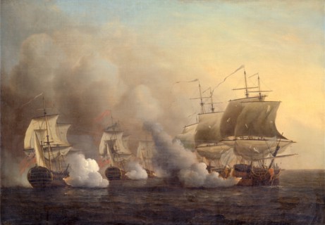 Action off the Cape of Good Hope, Samuel Scott, ca. 1702-1772, British