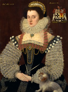 The Duchess of Chandos Frances, Lady Chandos Inscribed in yellow paint, upper right: "AETATIS SU"