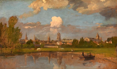 Oxford from the River with Christ Church in the Foreground View of Oxford, William Turner of