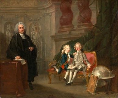 Prince George and Prince Edward Augustus, Sons of Frederick, Prince of Wales, with Their Tutor Dr.