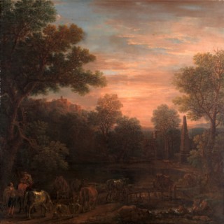 Classical Landscape: Evening, John Wootton, 1682-1764, British