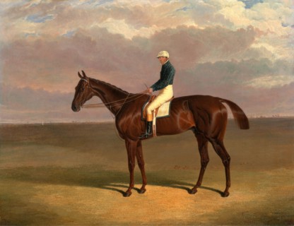 Margrave' with James Robinson Up Inscribed, lower right: "Margrave" Signed and dated, lower left: