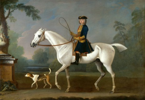 Sir Roger Burgoyne Riding 'Badger' Sir Roger Buroyne Upon His Favourite Horse Badger, With His