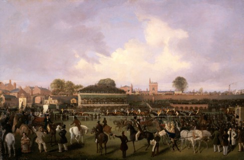 Lord Westminster's Cardinal Puff, with Sam Darling Up, Winning the Tradesman's Plate, Chester