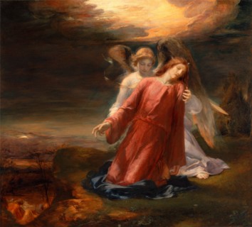 The Agony in the Garden [possible monogram and date but difficult to read], George Richmond,