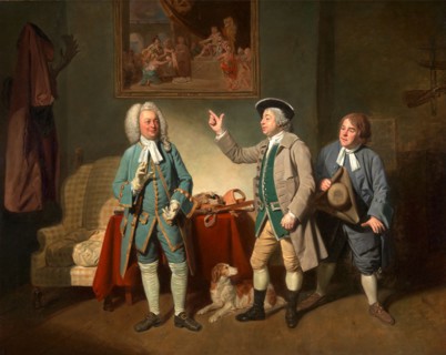 Edward Shuter, John Beard, and John Dunstall in Isaac Bickerton's "Love in a Village" Edward Shuter