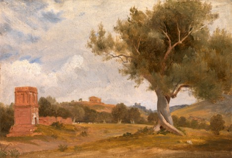 A View at Girgenti in Sicily with the Temple of Concord and Juno, Italy, Charles Lock Eastlake,