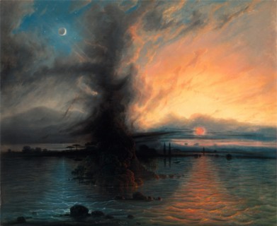 The Rock of Salvation Signed and dated in gray paint, lower center: "S. Coleman 1837.", Samuel