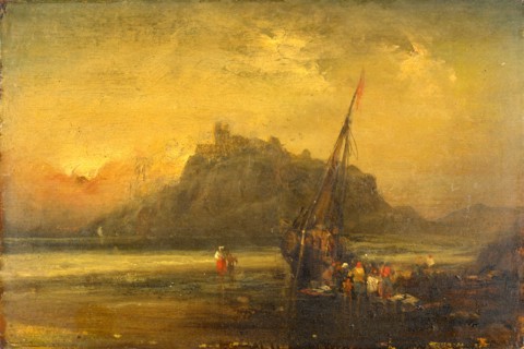 Beach Scene, Attributed to John Sell Cotman, 1782-1842, British