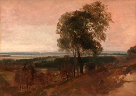 Landscape study at sunset, Peter DeWint, 1784-1849, British