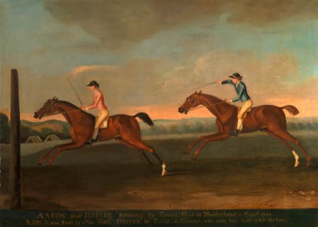 The Match between Aaron and Driver at Maidenhead, Aug. 1754: Aaron winning the Second Heat, c. 1754