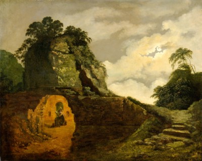 Virgil's Tomb by Moonlight, with Silius Italicus Virgil's Tomb by Moonlight, Joseph Wright of