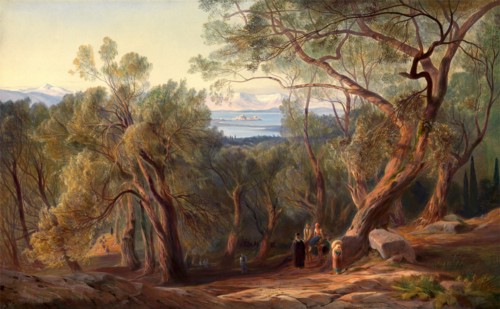 Corfu from Santa Decca, Edward Lear, 1812-1888, British