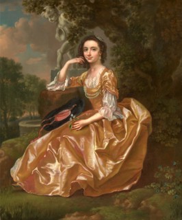 Mrs. Mary Chauncey a Young Woman Signed and dated in yellow, lower center: "F Hayman P. | 1748",