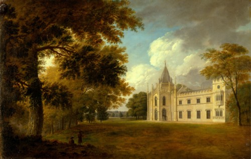 Lee Priory, Kent Signed and dated in ocher-color paint, lower left: "Dixon Pinx. | 1785", unknown