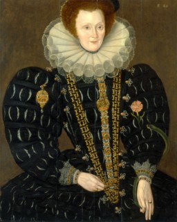A Woman Called Lady Elizabeth Knightley Dated in yellow paint, upper right: "AE 46", Marcus