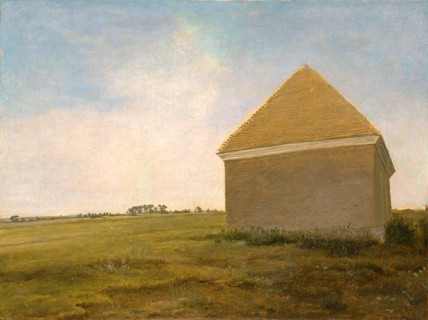 Newmarket Heath, with a Rubbing-down House Newmarket Heath, with the King's stables rubbing house