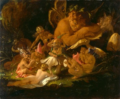 Puck and Fairies, from "A Midsummer Night's Dream" Elves and Fairies - "A Midsummer Night's Dream",