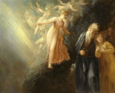 Prospero, Miranda and Ariel, from "The Tempest," Act I, scene ii Prospero, Miranda and Iris - "The