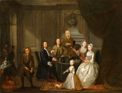 Group portrait, probably of the Raikes family, Gawen Hamilton, ca. 1697-1737, British