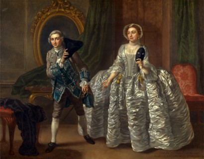 David Garrick and Mrs. Pritchard in Benjamin Hoadley's "The Suspicious Husband" David Garrick and