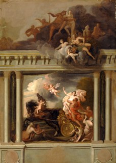 The Rape of Proserpine, design for the staircase of Devonshire House, London, Louis Laguerre,