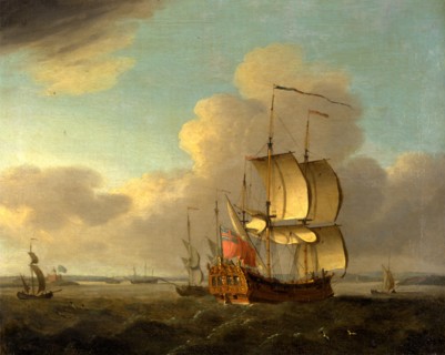 Shipping in the Thames Estuary, Thomas Mellish, ca.1748-1782, British