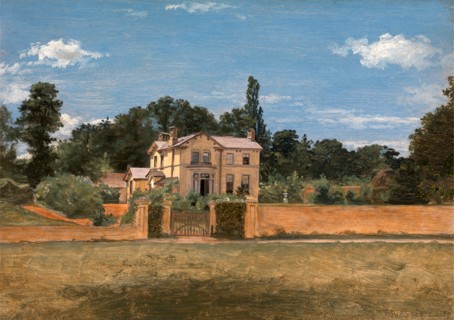 House in Woodbridge, Suffolk Signed and dated in brown paint, lower right: "Thos Churchyard