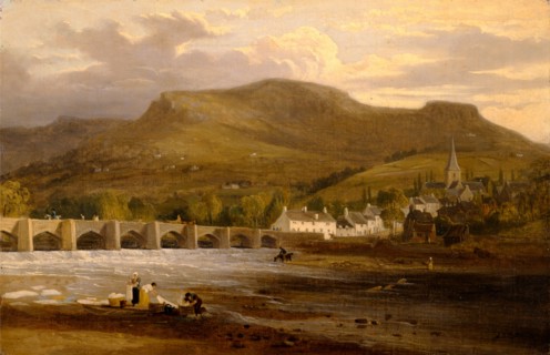 Crickhowell, Breconshire Signed, lower right: "J.S. Cotman", unknown artist, 19th century, British