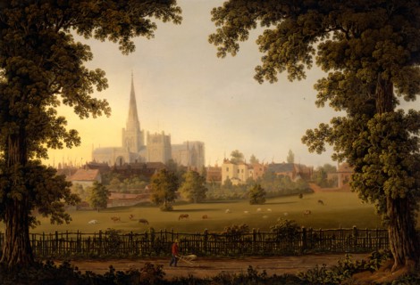 Chichester Cathedral Inscribed, lower left: "Chichester" Signed and dated, lower left: "JF Gilbert