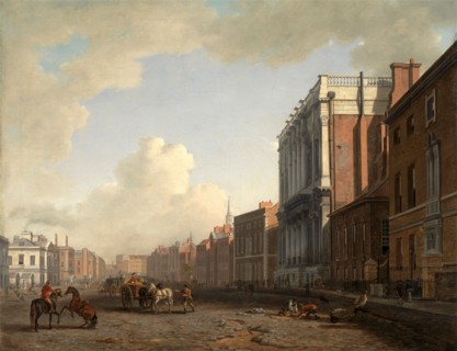 Whitehall, Looking Northeast London Signed, lower right: "W. Marlow", William Marlow, 1740-1813,
