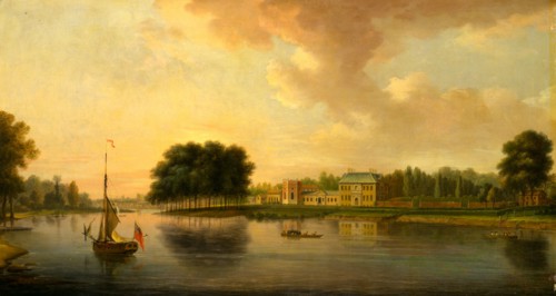 Orleans House, Twickenham, London Signed and falsely dated in yellow paint, lower left: "J.