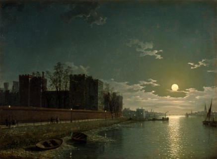 Lambeth Palace, London Signed and dated in black paint, lower right: "Henry Pether [1858]", Henry