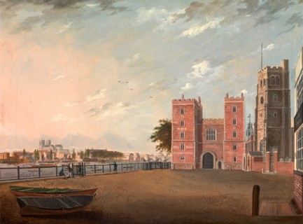 Lambeth Palace from the West, London Signed and dated, lower left: "Dan' Turner | 1802", Daniel