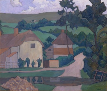 The Ford Signed in blue paint, lower right: "Bevan", Robert Polhill Bevan, 1865-1925, British