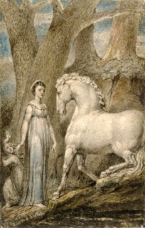 The Horse "The Horse", from "William Hayley's Ballads" Verso: [Engraved with foliage, grass, etc.,
